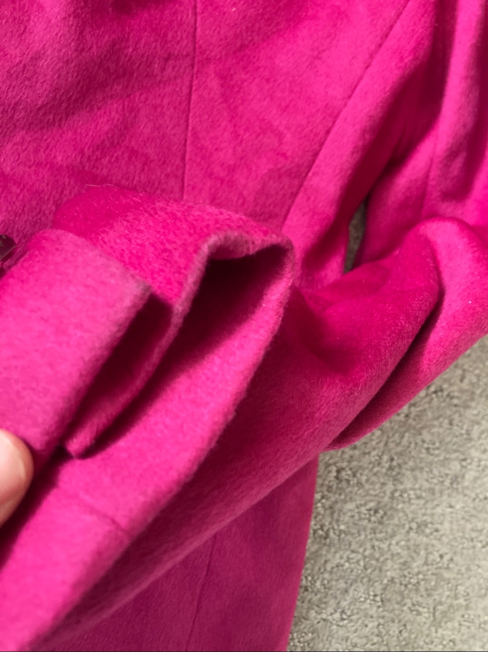 Vintage Escada fuchsia rabbit & wool blazer jacket, ~Medium. - Picture 15 of 16